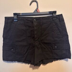 American Eagle Outfitters Black Cargo Shorts